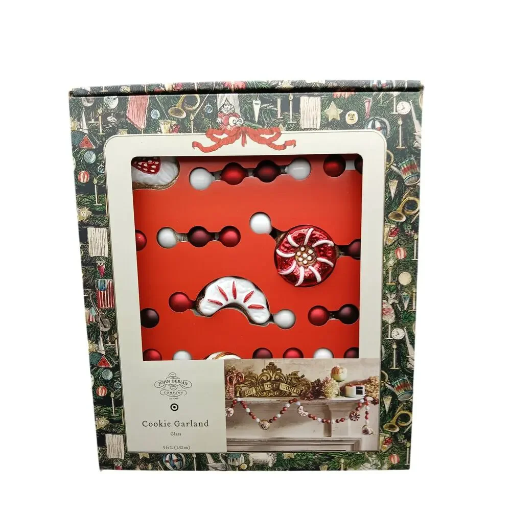 John Derian X Target Cookie Garland 5 Feet Long Christmas Glass Home Decor